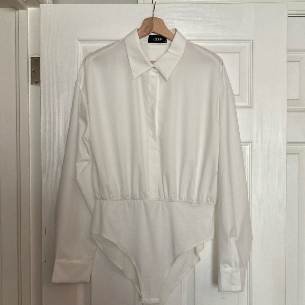 Cider White Long Sleeve Bodysuit